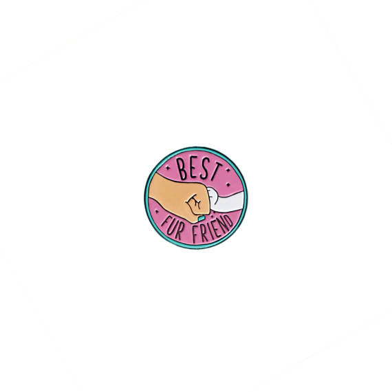 HOUSE OF WONDERLAND | Best Fur Friends Enamel Pin Human HOUSE OF WONDERLAND   
