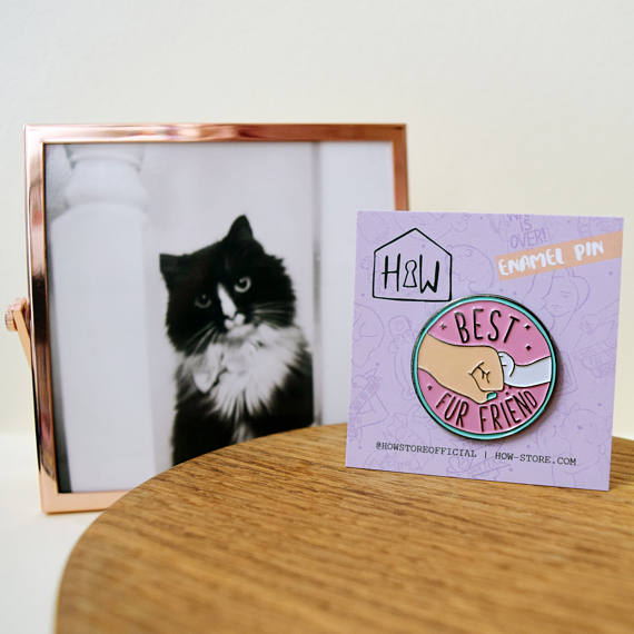 HOUSE OF WONDERLAND | Best Fur Friends Enamel Pin Human HOUSE OF WONDERLAND   