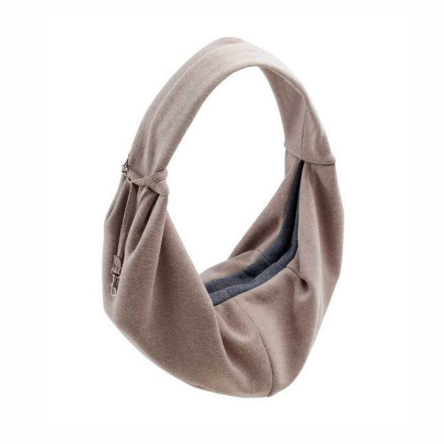 Los Angeles Dog Sling Bag in Taupe Carry HUNTER   