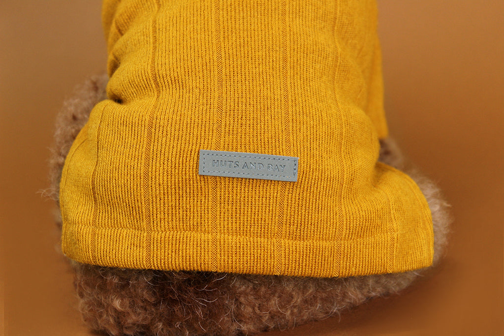 HUTS & BAY | Knit Collar Shirt in Mustard Apparel HUTS & BAY   