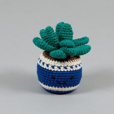Hand Crochet Potted Plant Toy Play WARE OF THE DOG   