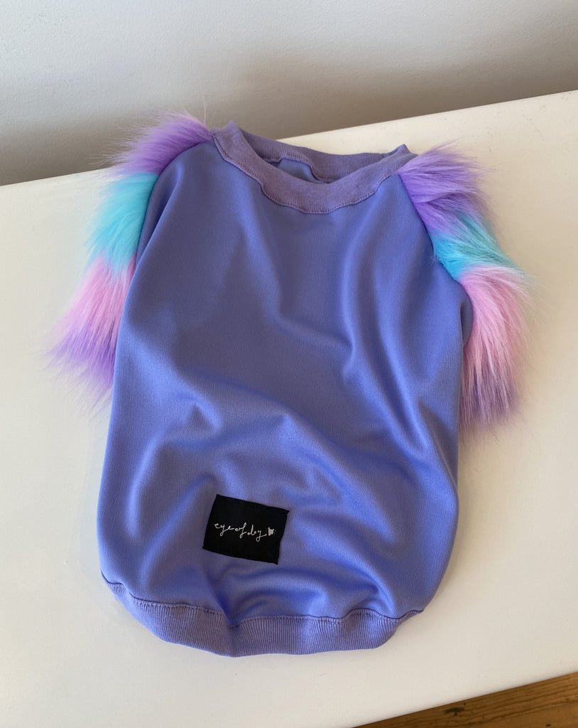 Bubblegum Faux-Fur Pullover Top << CLEARANCE >> Wear EYE OF DOG   