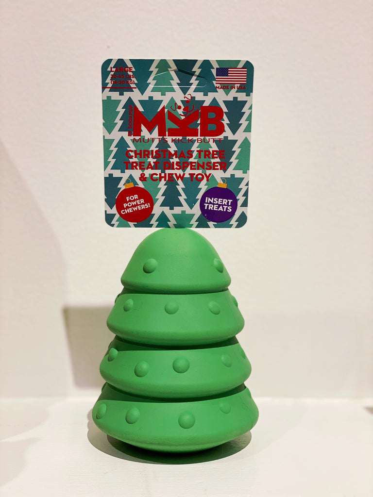 rubber christmas tree dog toy Durable Rubber Christmas Tree Chew Toy & Dog Treat Dispenser