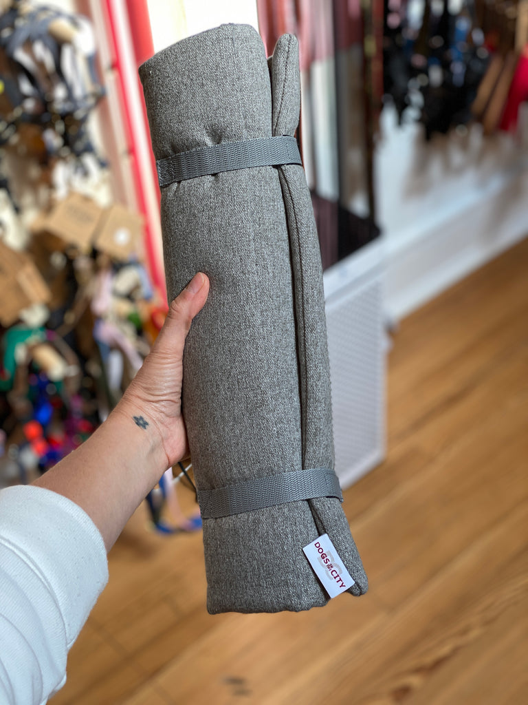 Roll-Up Travel Mat in Grey (FINAL SALE) HOME DOGS IN THE CITY   