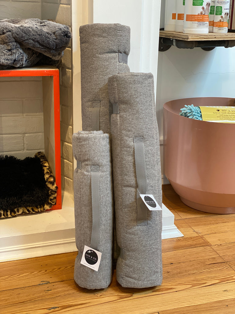 Roll-Up Travel Mat in Grey (FINAL SALE) HOME DOGS IN THE CITY   