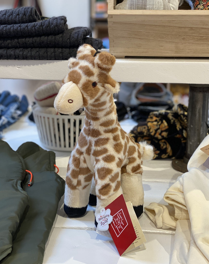Nelly Giraffe Plush Squeaky Dog Toy Play FLUFF & TUFF   