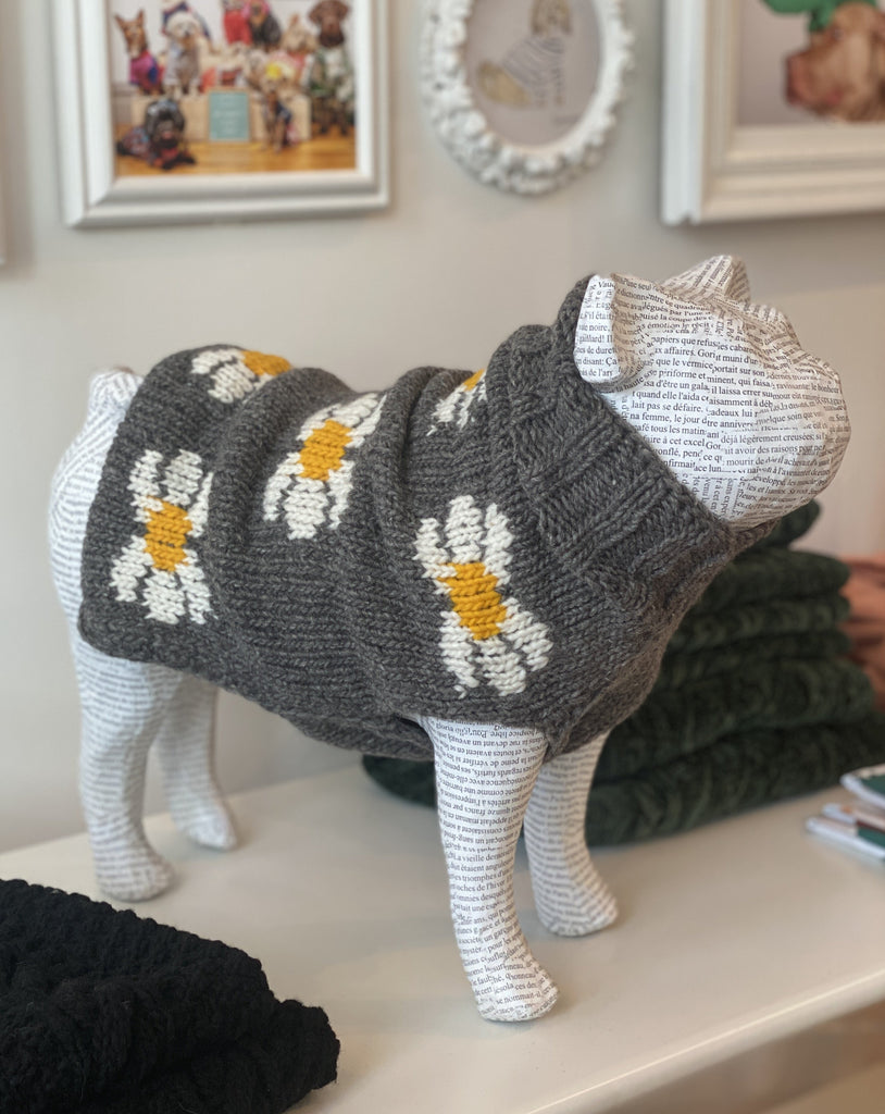 Daisy Wool Knit Dog Sweater << FINAL SALE >> Wear CHILLY DOG   