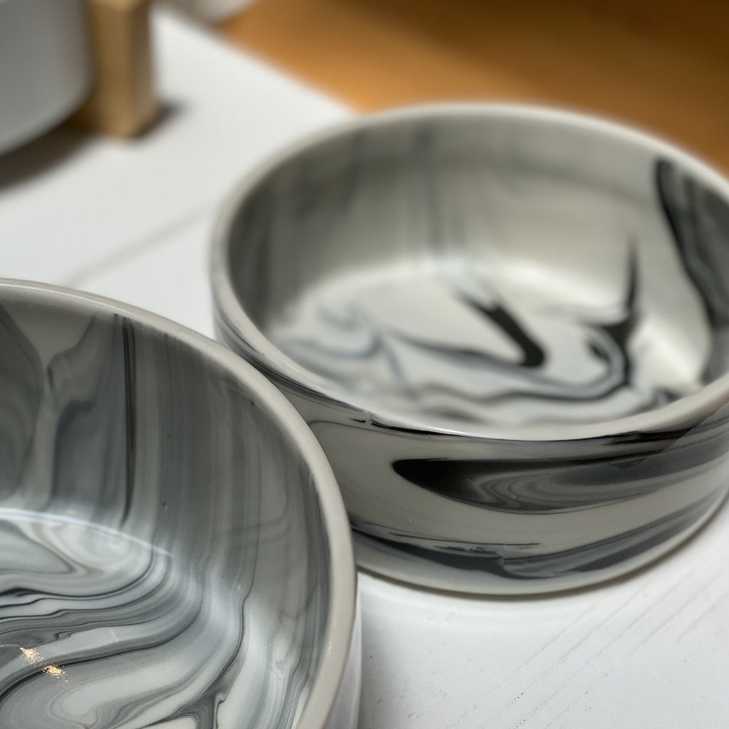 Handmade Ceramic Stormy Dog Bowl (Made in the USA) Eat REX DESIGN   