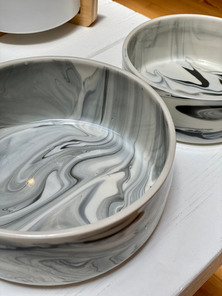 Handmade Ceramic Stormy Dog Bowl (Made in the USA) Eat REX DESIGN   
