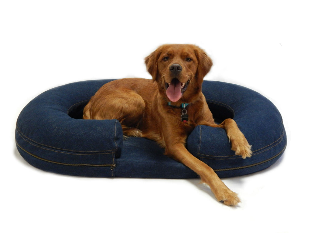 Chad Denim Bolster Bed (Custom/Drop-Ship) Sleep KATHERINE ELIZABETH PET   