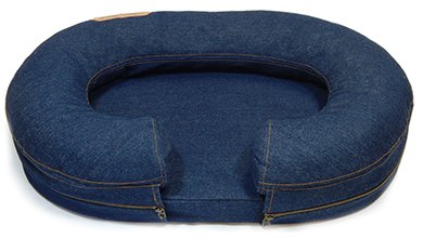 Chad Denim Bolster Bed (Custom/Drop-Ship) Sleep KATHERINE ELIZABETH PET   