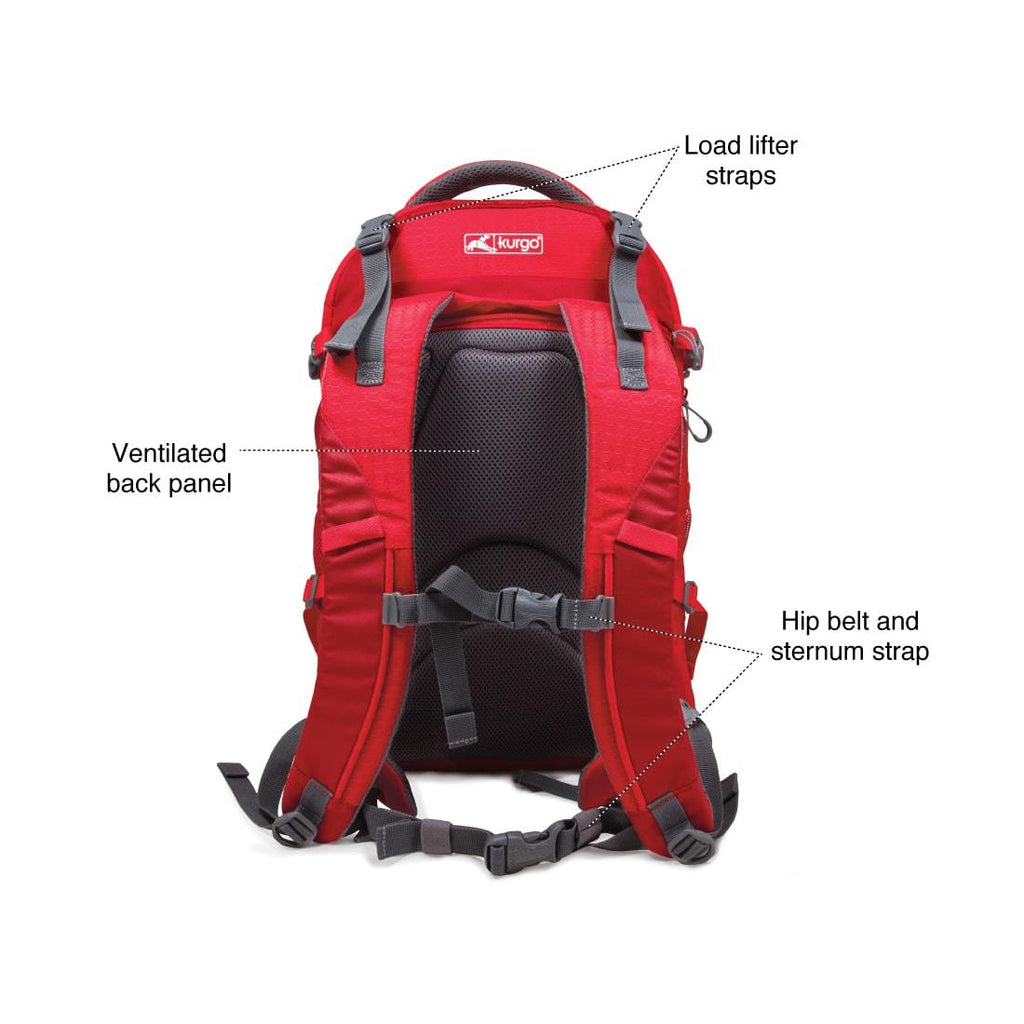 KURGO | G-Train Backpack in Red Carry KURGO   