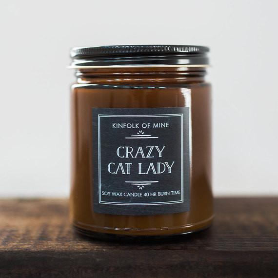 KINFOLK OF MINE | Soy Wax Candle in Crazy Cat Lady Human KINFOLK OF MINE   