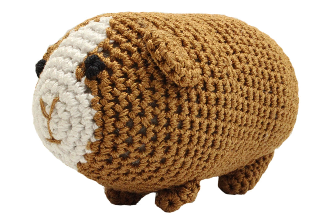 Guinea Pig Organic Knit Dog Toy Play KNIT KNACKS   