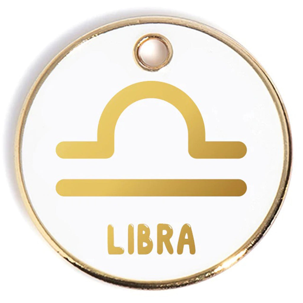 What's Your Sign? Custom Dog Tag (Custom/Drop-Ship) Accessories TRILL PAWS Libra  