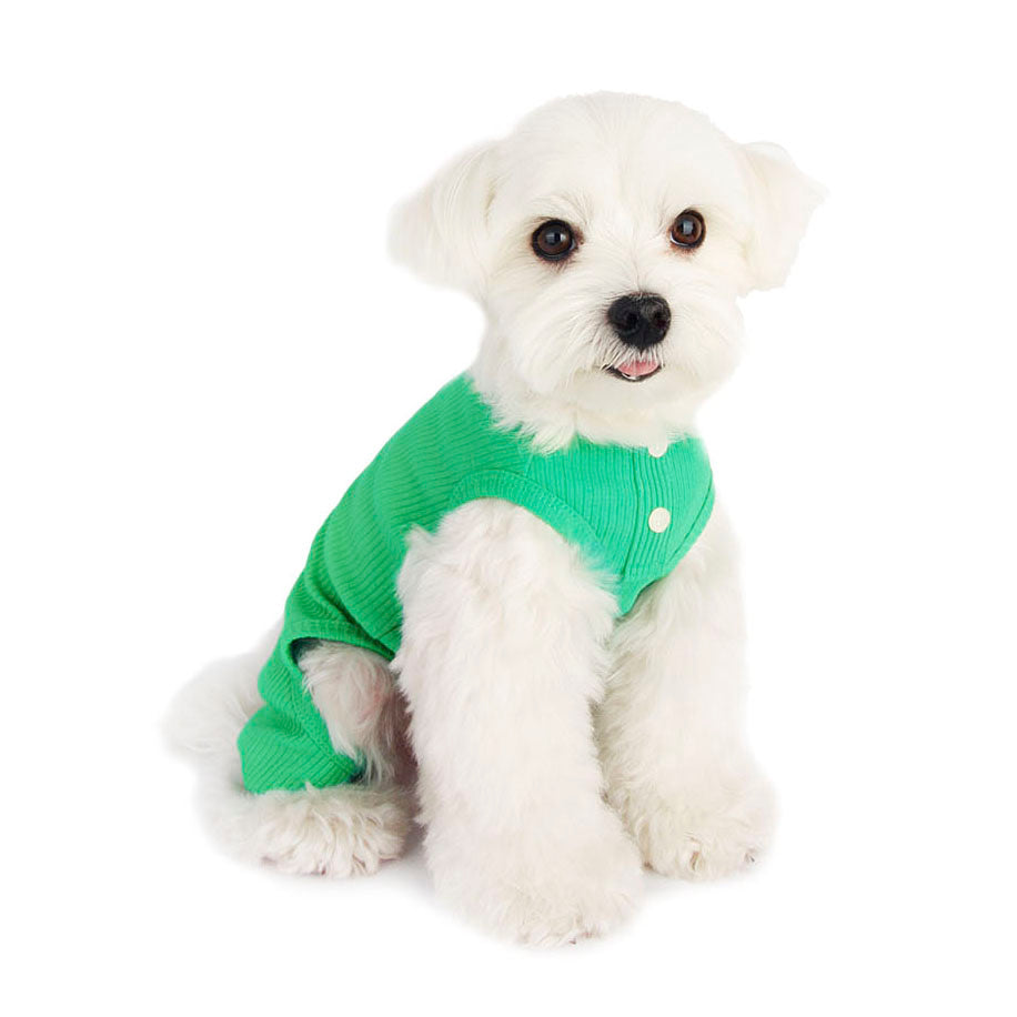 LITTLE COLLIN | Basic Button All-in-One in Soft Green Apparel LITTLE COLLIN   