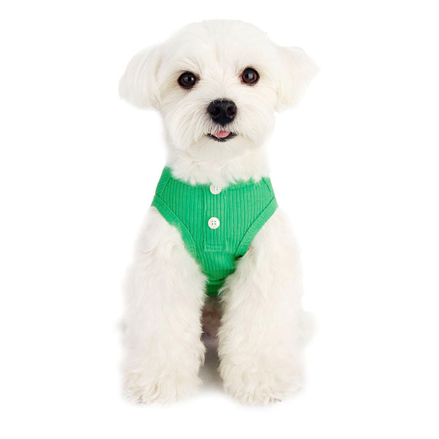 LITTLE COLLIN | Basic Button All-in-One in Soft Green Apparel LITTLE COLLIN   