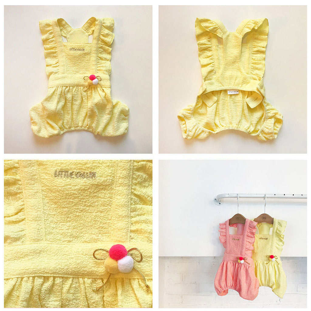 LITTLE COLLIN | Lovely Overall in Soft Pink Apparel LITTLE COLLIN   