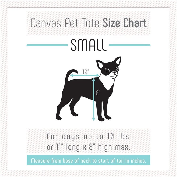 Canvas Pet Tote in Olive & Navy (Made in the USA) (Direct Ship) Carry LOVE THY BEAST   