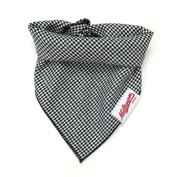 M.N. DAVIS & SON | Dog Bandana in Black & White Houndstooth Accessories M. N. Davis & Son   