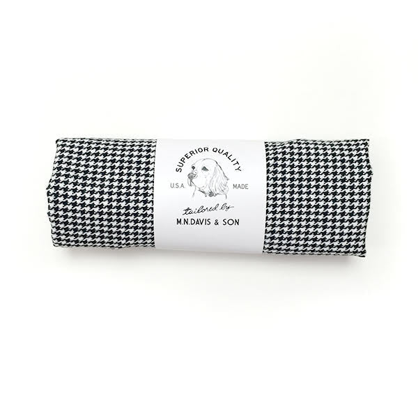 M.N. DAVIS & SON | Dog Bandana in Black & White Houndstooth Accessories M. N. Davis & Son   