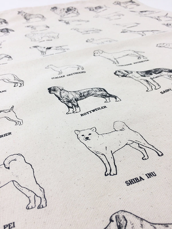 M.N. DAVIS & SON | Dog Breeds Tea Towel Human M. N. Davis & Son   