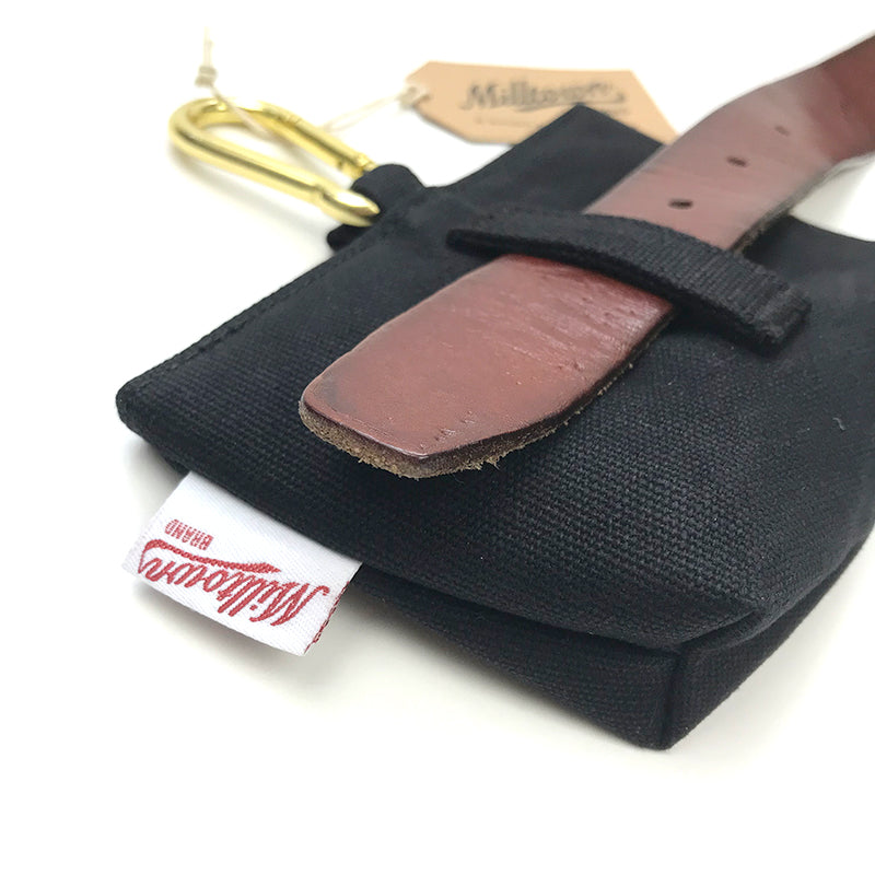 M.N. DAVIS & SON | Milltown Canvas Dog Treat Case in Black Add-Ons M. N. Davis & Son   