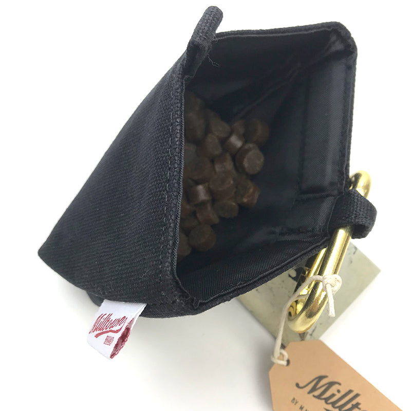 M.N. DAVIS & SON | Milltown Canvas Dog Treat Case in Black Add-Ons M. N. Davis & Son   