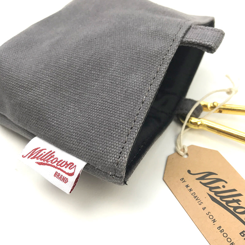 M.N. DAVIS & SON | Milltown Canvas Dog Treat Case in Slate Grey Add-Ons M. N. Davis & Son   