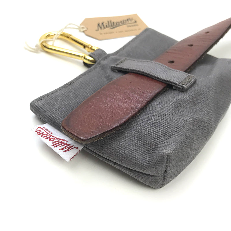 M.N. DAVIS & SON | Milltown Canvas Dog Treat Case in Slate Grey Add-Ons M. N. Davis & Son   