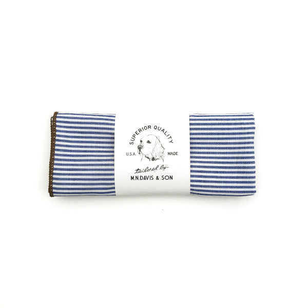 M.N. DAVIS & SON | Dog Bandana in Navy Pinstripe Accessories M. N. Davis & Son   