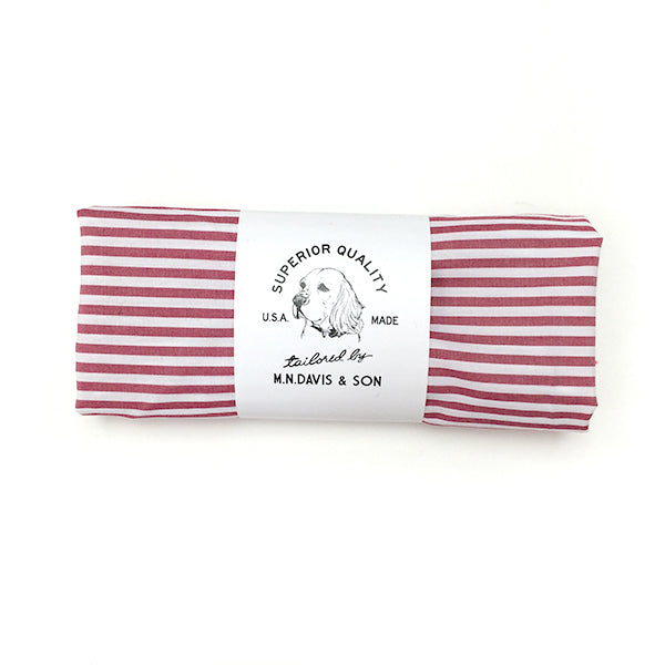 M.N. DAVIS & SON | Dog Bandana in Red Pin Stripe Accessories M. N. Davis & Son   