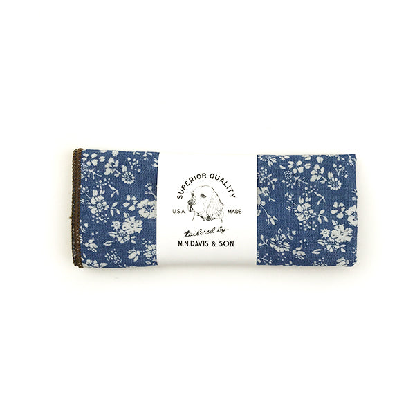 M.N. DAVIS & SON | Dog Bandana in Chambray Blue Floral Accessories M. N. Davis & Son   