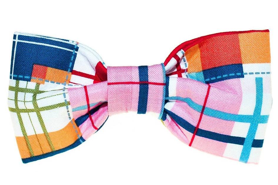 TRISH HAMPTON | Madras Plaid Bow Tie Accessories TRISH HAMPTON   