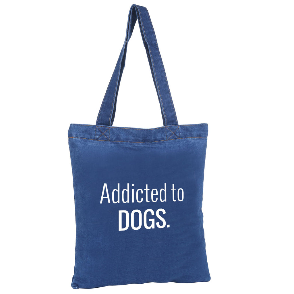 MAD-STYLE | Addicted to Dogs Denim Tote Human MAD-STYLE   