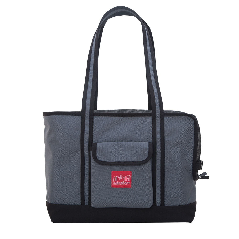 Open or Closed Pet Tote Bag in Grey (Small) Carry MANHATTAN PORTAGE   