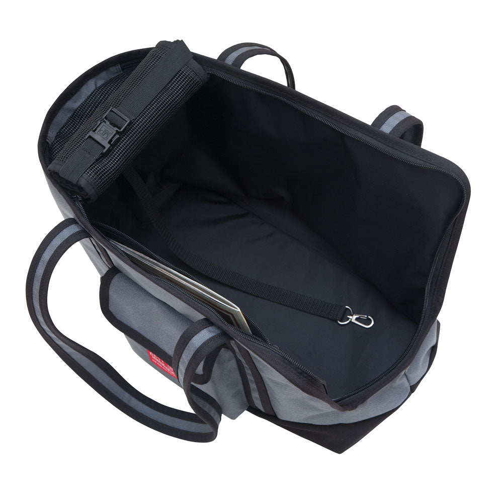 Open or Closed Pet Tote Bag in Grey (Small) Carry MANHATTAN PORTAGE   