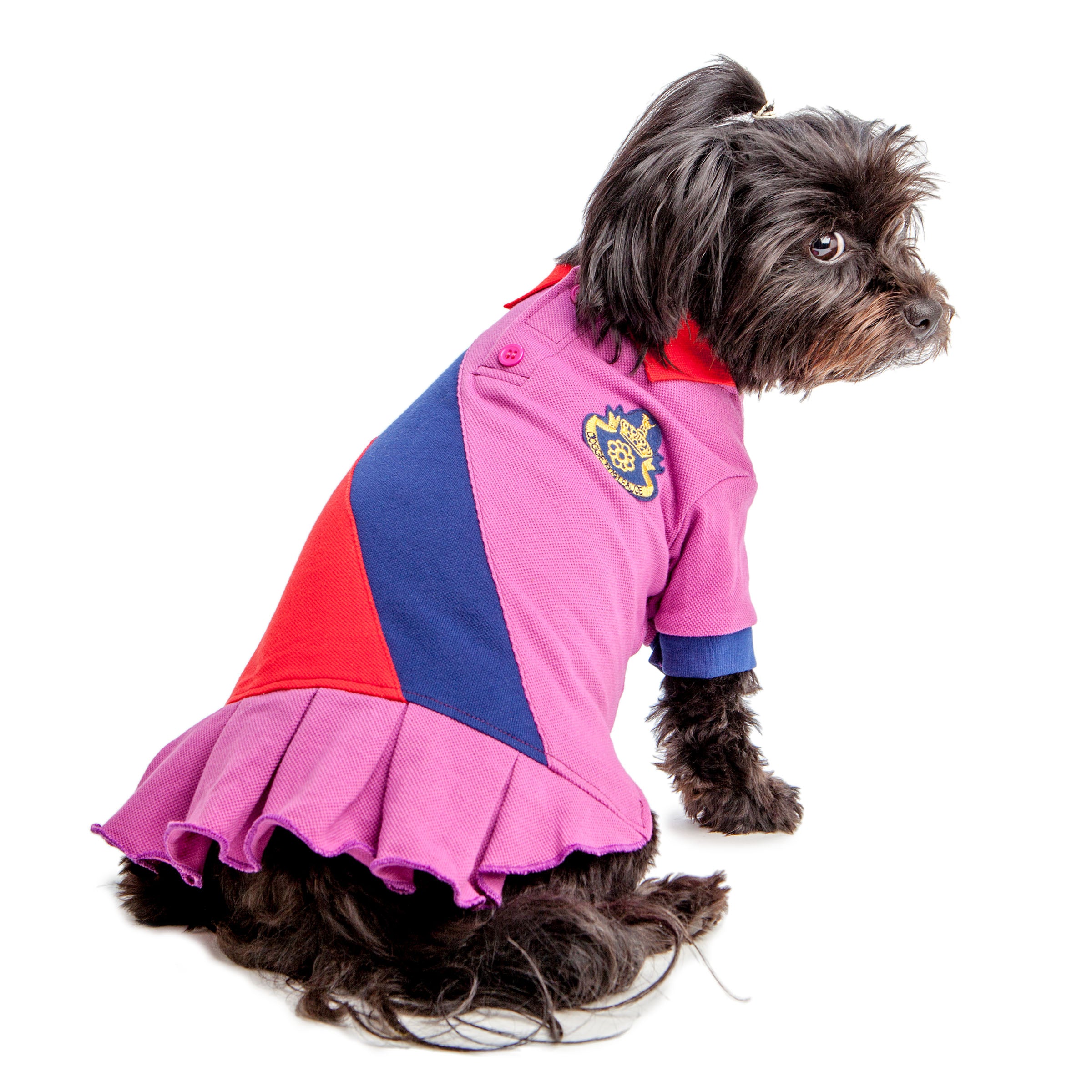 BEST FURRY FRIENDS | Polo Dress in Purple and Red | DOG & CO. BEST FURRY FRIENDS | Polo Dress in Purple and Red | DOG & CO.