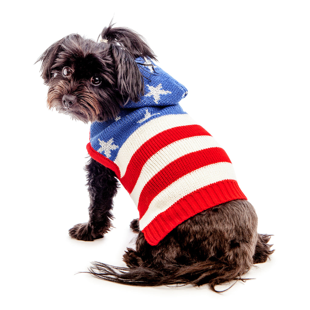 THE WORTHY DOG | Stars and Stripes Hoodie Apparel THE WORTHY DOG   