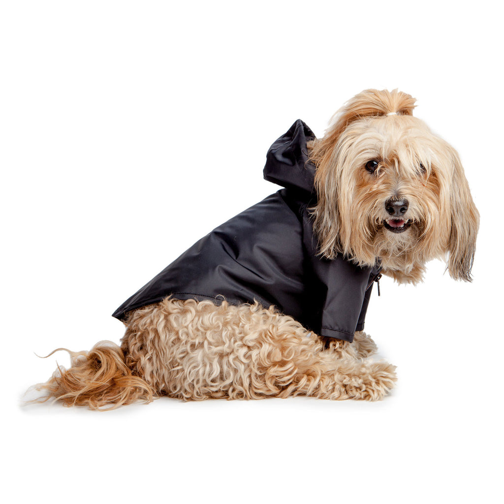 WAGWEAR | Nylon Rainbreaker in Black Coats & Jackets WAGWEAR   