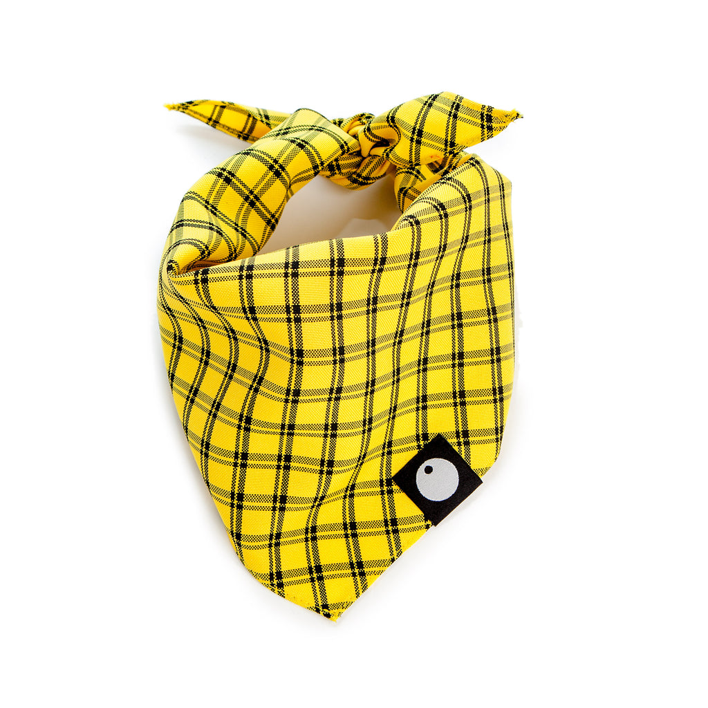 DOG & CO. | Check Bandana in Yellow Accessories DOG & CO. COLLECTION   