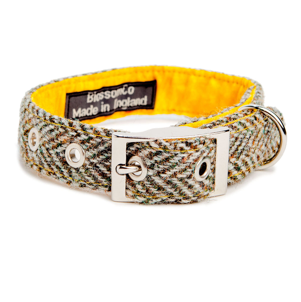 Eriskay Harris Tweed Dog Collar WALK BLOSSOM CO.   