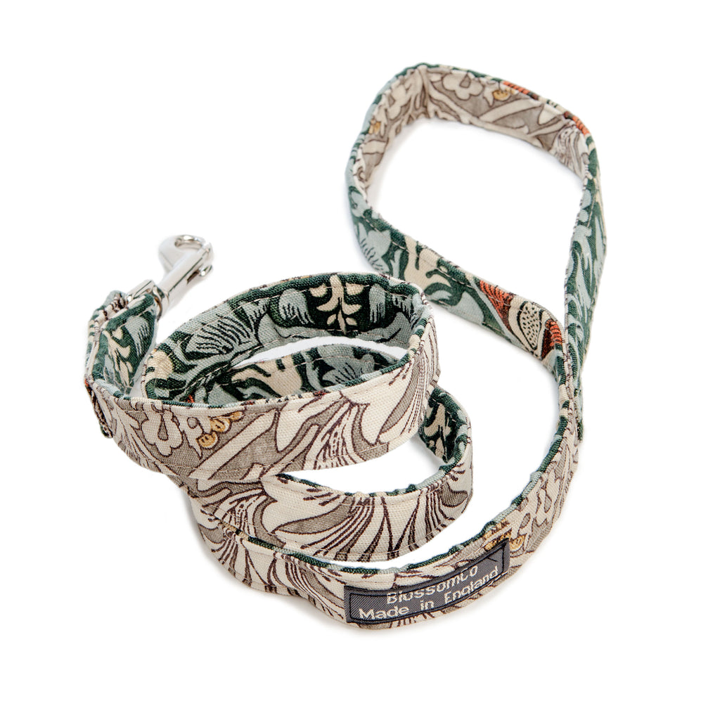 BLOSSOM CO. | Snakeshead William Morris Print Dog Lead lead BLOSSOM CO.   