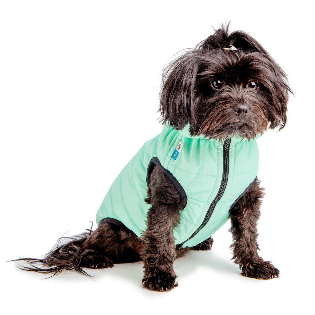 COLLAR BRAND | Reversible AiryVest Lumi in Tangerine + Glow-in-the-Dark Mint (with Harness Hole) Coats & Jackets COLLAR BRAND   