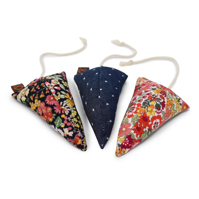 Three Modern Mice Cat Toys in Floral (Made in the USA) (FINAL SALE) CAT MODERN BEAST   