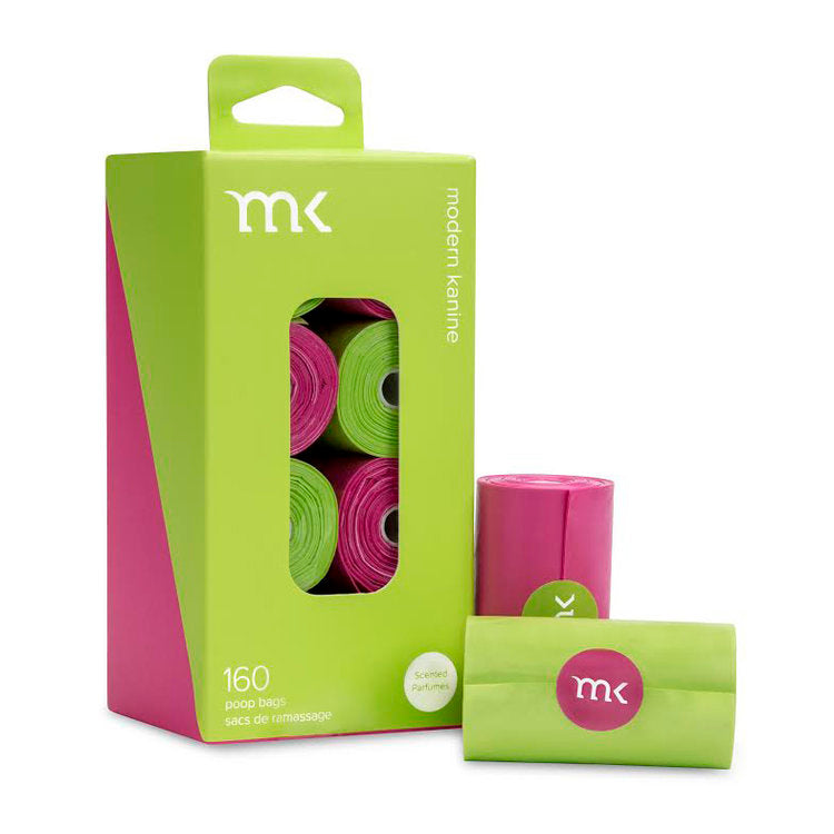 MODERN KANINE | 240 Count Poop Bags in Fuchsia & Green Add-Ons MODERN KANINE   