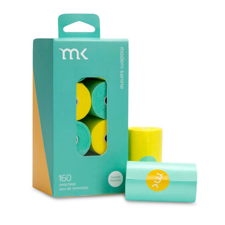 MODERN KANINE | 240 Count Poop Bags in Mint & Yellow Add-Ons MODERN KANINE   