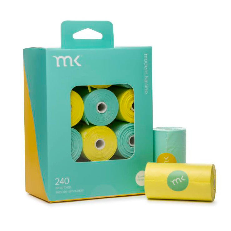 MODERN KANINE | 240 Count Poop Bags in Mint & Yellow Add-Ons MODERN KANINE   