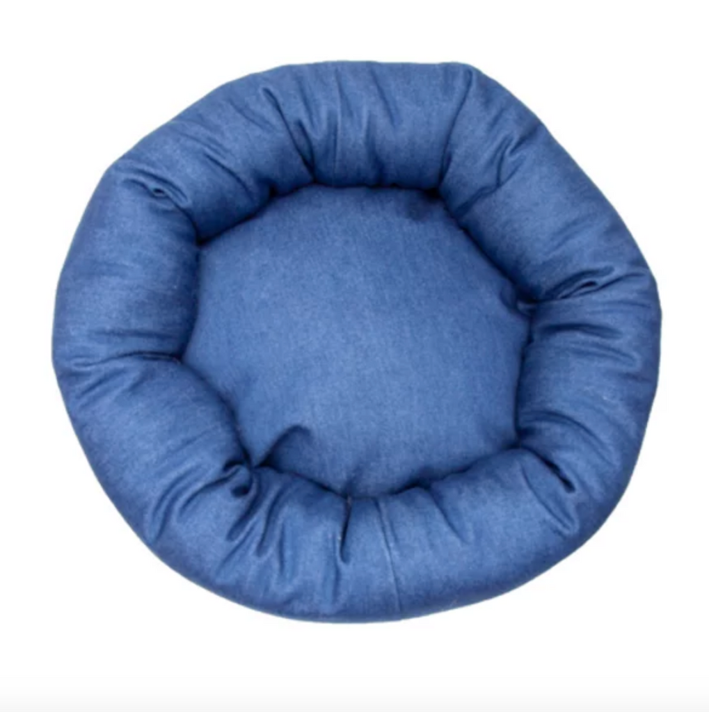 Denim Round Bed (Custom/Drop-Ship) Drop Ship MUTTS & MITTENS   