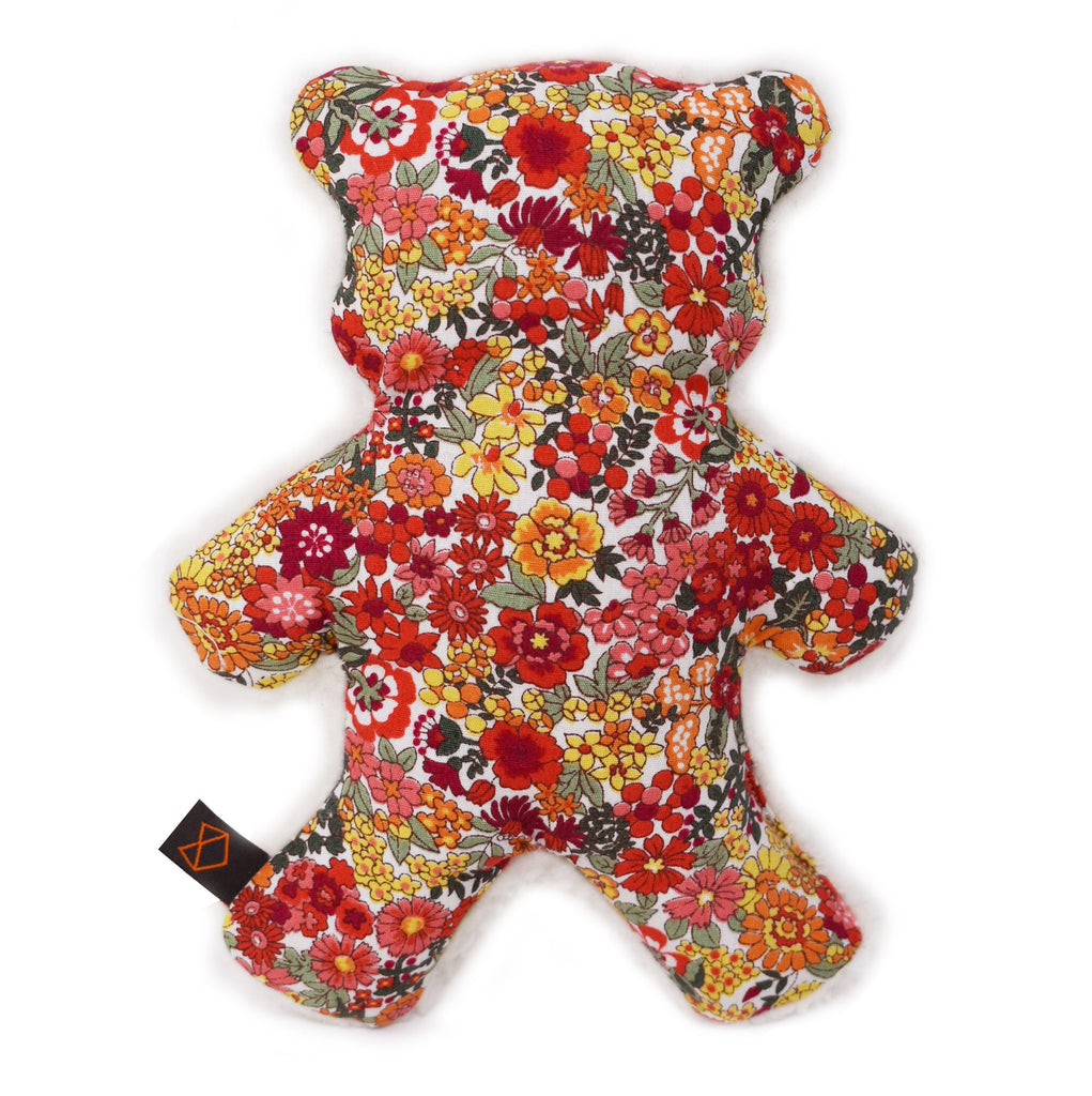 MODERN BEAST | Mini-Lavender Bedtime Bear in Red Floral Toys MODERN BEAST   